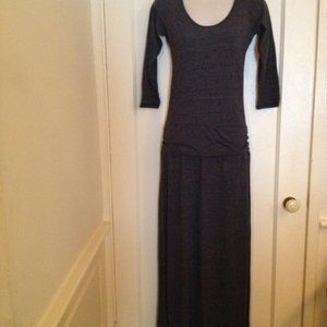 Alternative Earth NWT Charcoal Ruched Maxi Dress